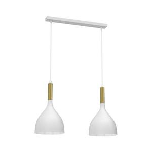 Luster na lanku NOAK 2xE27/15W/230V biela/zlatá 3956 vyobraziť