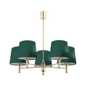 Argon 2145 - Luster na tyči PONTE 5xE27/15W/230V zelená/mosadz 2145 vyobraziť