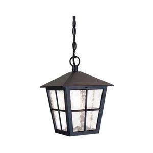 Elstead - Vonkajší luster na reťazi CANTERBURY 1xE27/100W/230V IP43 čierna BL48M-BLACK vyobraziť