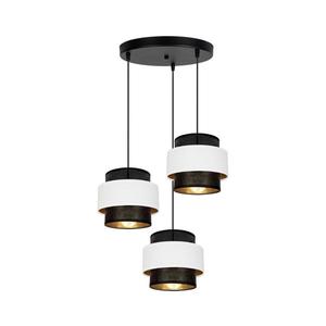 Luster na lanku NESS 3xE27/60W/230V pr. 45 cm čierna/biela 0899 vyobraziť