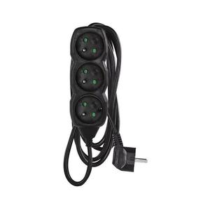 Predlžovací kábel 3Z 3m čierna PC0313R vyobraziť