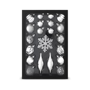- Sada vianočných ozdôb 25 ks strieborná 50005616 vyobraziť