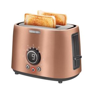 Sencor - Hriankovač s dvoma otvormi a rozpekačom 1000W/230V medená 41006700 vyobraziť
