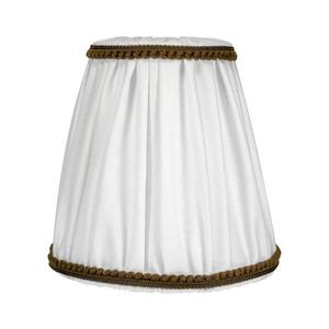 - Tienidlo k stolnej a stojacej lampe E27 pr. 15 cm biela/hnedá 603065 vyobraziť