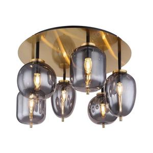 Globo 15345-6DMM - Prisadený luster BLACKY 6xE14/40W/230V mosadz 15345-6DMM vyobraziť