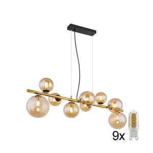 Globo 56135-9H - LED Luster na lanku RIHA 9xG9/3W/230V mosadz 56135-9H vyobraziť