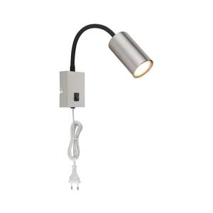 Globo 57911W - Flexibilná nástenná lampa ROBBY 1xGU10/25W/230V čierna/chróm 57911W vyobraziť
