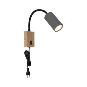 Globo 57911WG - Flexibilná nástenná lampa ROBBY 1xGU10/25W/230V šedá/hnedá 57911WG vyobraziť