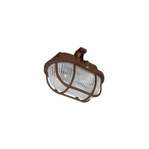 Vonkajšie stropné svietidlo OVAL 1xE27/60W/230V IP44 hnedá SOP-60/H vyobraziť