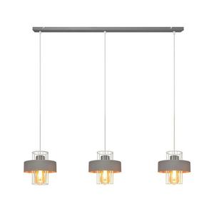 Luster na lanku VOLTA 3xE27/15W/230V šedá W-L 1377/3 GR+WT vyobraziť