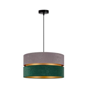 - Luster na lanku DUO 1xE27/15W/230V pr. 40 cm šedá/zelená/zlatá 81327 vyobraziť
