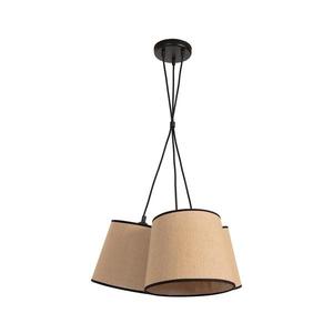- Luster na lanku ROSSA 3xE27/15W/230V pr. 45 cm hnedá/čierna 83246 vyobraziť