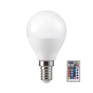 LED RGB Stmievateľná žiarovka P45 E14/4, 8W/230V 3000K + diaľkové ovládanie 3029 vyobraziť