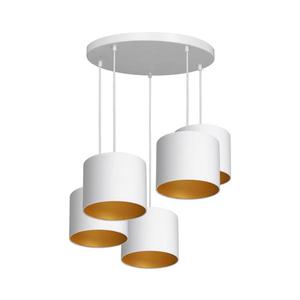 Luster na lanku ARDEN 5xE27/60W/230V biela/zlatá 3450 vyobraziť