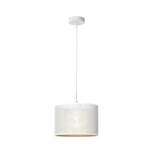 Luster na lanku LOFT SHADE 1xE27/60W/230V pr. 25 cm biela/zlatá 5265 vyobraziť