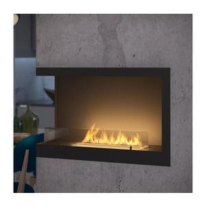 InFire - Rohový BIO krb 84x54 cm 3kW čierna INSIDE L 800V1 vyobraziť