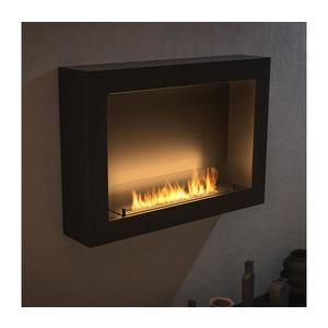 InFire - Nástenný BIO krb 80x56 cm čierna MURALL 800 vyobraziť