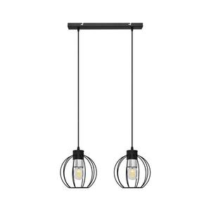 Luster na lanku STARLIGHT 2xE27/15W/230V čierna/strieborná W-L 1399/2 BK+CH vyobraziť