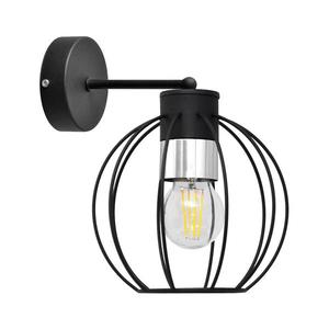 Nástenná lampa STARLIGHT 1xE27/15W/230V čierna/strieborná KK-1399/1 BK+CH vyobraziť