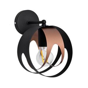 Nástenné svietidlo MOONLIGHT 1xE27/15W/230V čierna/medená KK-1888/1 BK+BR MAT vyobraziť