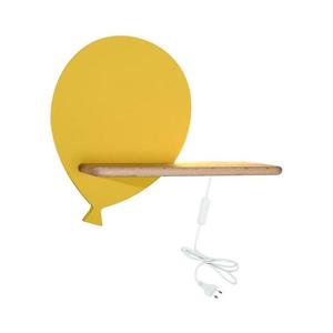 LED Detské nástenné svietidlo s poličkou BALLOON LED/4W/230V žltá/drevo 21-85108 vyobraziť