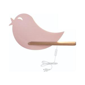 LED Detské nástenné svietidlo s poličkou BIRD LED/5W/230V ružová/drevo 21-85054 vyobraziť