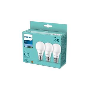 SADA 3x LED Žiarovka Philips A60 E27/8W/230V 6500K 8719514403826 vyobraziť
