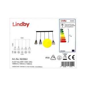 Lindby - Luster na lanku ALBERTA 5xE27/60W/230V 9639061 vyobraziť