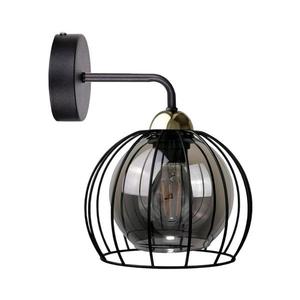 Keter Lighting Nástenné svietidlo SOLO BLACK 1xE27/60W/230V čierna/zlatá 1488 vyobraziť