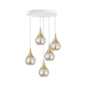 Keter Lighting Luster na lanku LACRIMA WHITE 5xE27/60W/230V pr. 45 cm 2327 vyobraziť