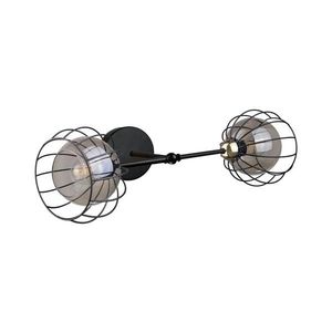 Keter Lighting Nástenné svietidlo SOLO BLACK 2xE27/60W/230V čierna/zlatá 1489 vyobraziť