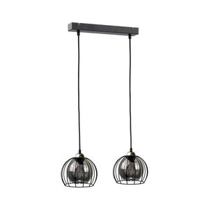 Keter Lighting Luster na lanku SOLO BLACK 2xE27/60W/230V čierna/zlatá 1485 vyobraziť