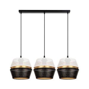 HEXE Luster na lanku PARIS 3xE27/60W/230V biela/čierna/zlatá 0084 vyobraziť