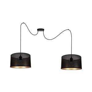 HEXE Luster na lanku ALDO 2xE27/60W/230V pavúk čierna 0018 vyobraziť
