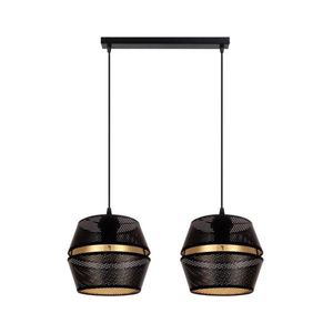 HEXE Luster na lanku PARIS 2xE27/60W/230V čierna/zlatá 0071 vyobraziť