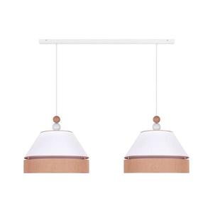 - Luster na lanku AVIGNON 2xE27/15W/230V biela/hnedá 601986 vyobraziť