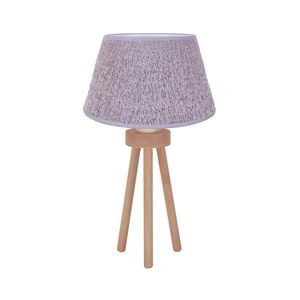 - Stolná lampa BOUCLE 1xE27/15W/230V pr. 28 cm šedá/drevo 601443 vyobraziť