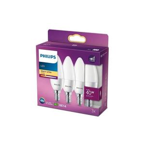 SADA 3x LED Žiarovka Philips B35 E14/5, 5W/230V 2700K 8718699773175 vyobraziť