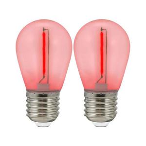 SADA 2x LED Žiarovka PARTY E27/0, 3W/36V červená 322180 vyobraziť