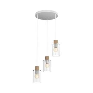 Luster na lanku MADERA 3xE27/60W/230V biela/drevo MLP8556 vyobraziť