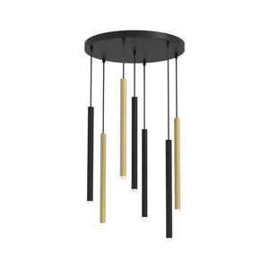 Luster na lanku MONZA 7xG9/8W/230V čierna/zlatá MLP8843 vyobraziť