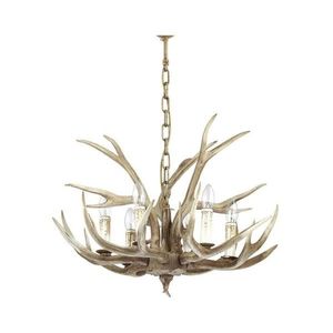 Ideal Lux - Luster na reťazi CHALET 6xE14/40W/230V parožie 115498 vyobraziť