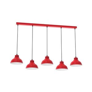 Luster na lanku SVEN 5xE27/15W/230V červená 9229 vyobraziť
