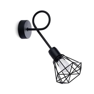 SL.1108 - Nástenné svietidlo ARTEMIS 1xE14/40W/230V čierna SL.1108 vyobraziť