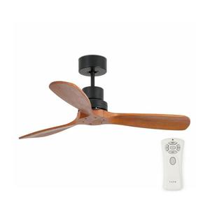 FARO Barcelona FARO 33517DC - Stropný látor MINI LANTAU drevo/čierna + diaľkové ovládanie 33517DC vyobraziť