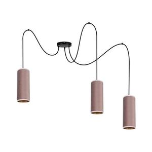 HEXE Luster na lanku AVALO 3xE27/60W/230V pavúk ružová/medená 0121 vyobraziť