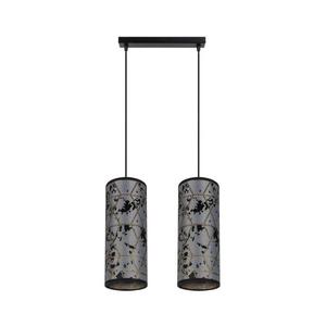 HEXE Luster na lanku AVALO 2xE27/60W/230V šedá/čierna 0137 vyobraziť