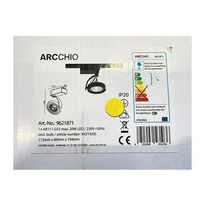 Arcchio - LED Bodové svietidlo do lištového systému RICK AR111 1xG53/13W/230V 4251096561036 vyobraziť