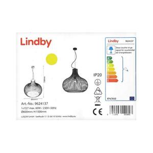 Lindby - Luster na lanku FRANCES 1xE27/60W/230V 4251096551693 vyobraziť
