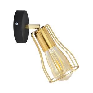 Nástenné bodové svietidlo TUBE 1xE27/15W/230V zlatá/čierna R-KM 1924/1K BK+GO MAT vyobraziť